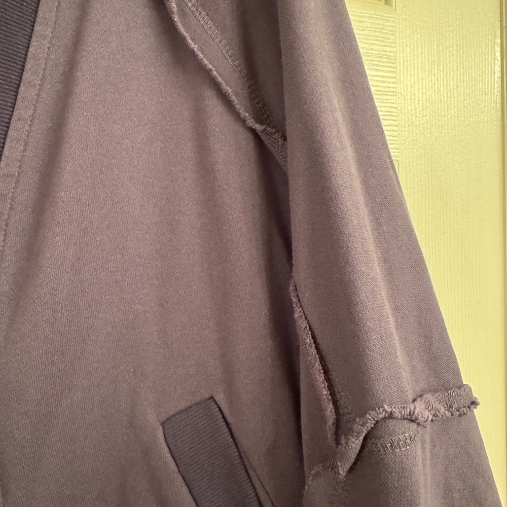 Women's Oversized Button-Front Cardigan Sweater - Slate Blue - Picture 5 of 7